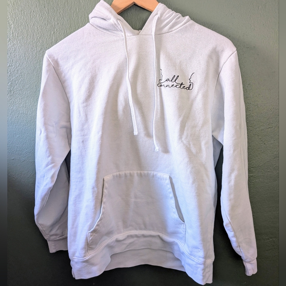 Known Supply S White Hoodie with Embroidered Detail